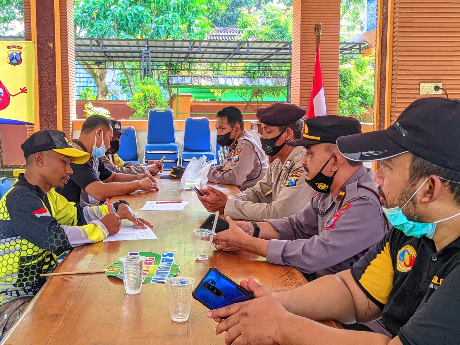 Bersama Polsek Bangilan, Sobat Bangilan Gelar Bakti Sosial Donor Darah