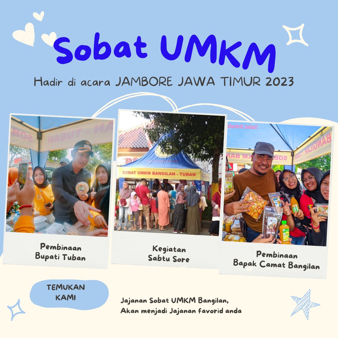 Sobat UMKM Bangilan, Gelar Lapak di Jambore Jatim 2023