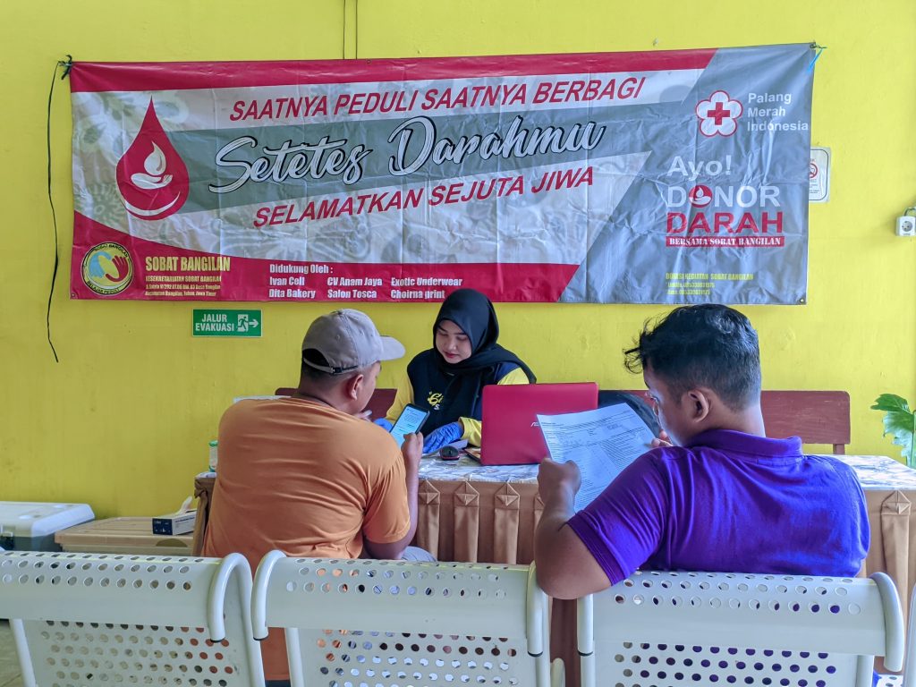 Jelang Milad ke 5 th, Sobat Bangilan Adakan Kegiatan Donor Darah