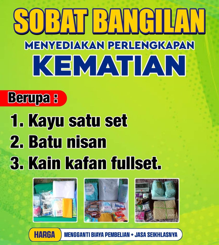 Sobat Bangilan Sediakan Perlengkapan Jenazah